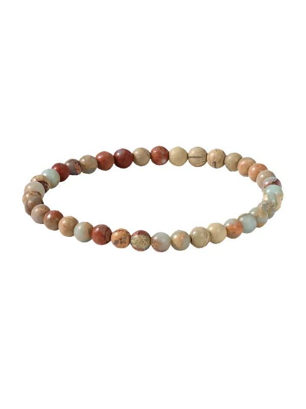 Semi Precious Bead Bracelet - Multi sold by Paul Fredrick
