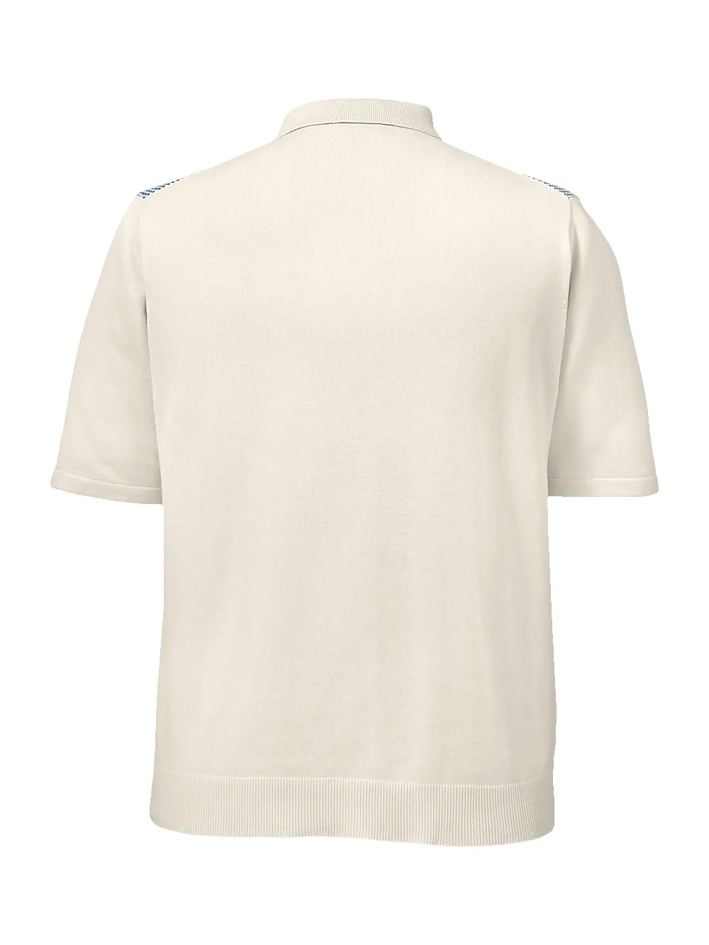 Cotton Button Front Polo - Melon sold by Paul Fredrick product image thumbnail 2