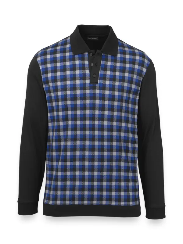 Cotton Three Button Polo sold by Paul Fredrick