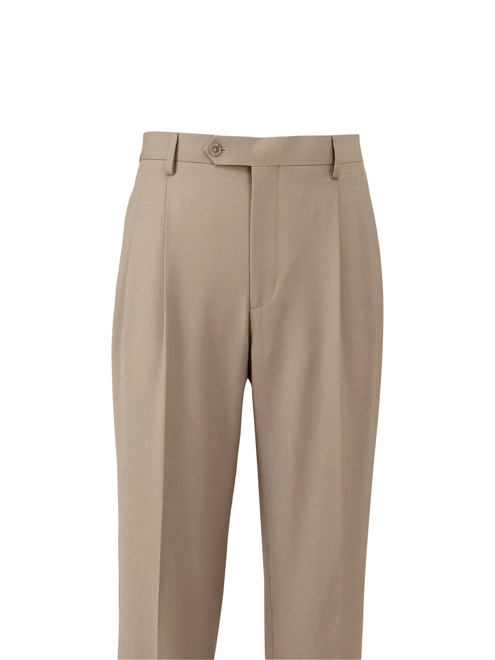 Wool Stretch Bengaline Pleated Suit Pants sold by Paul Fredrick product image thumbnail 2