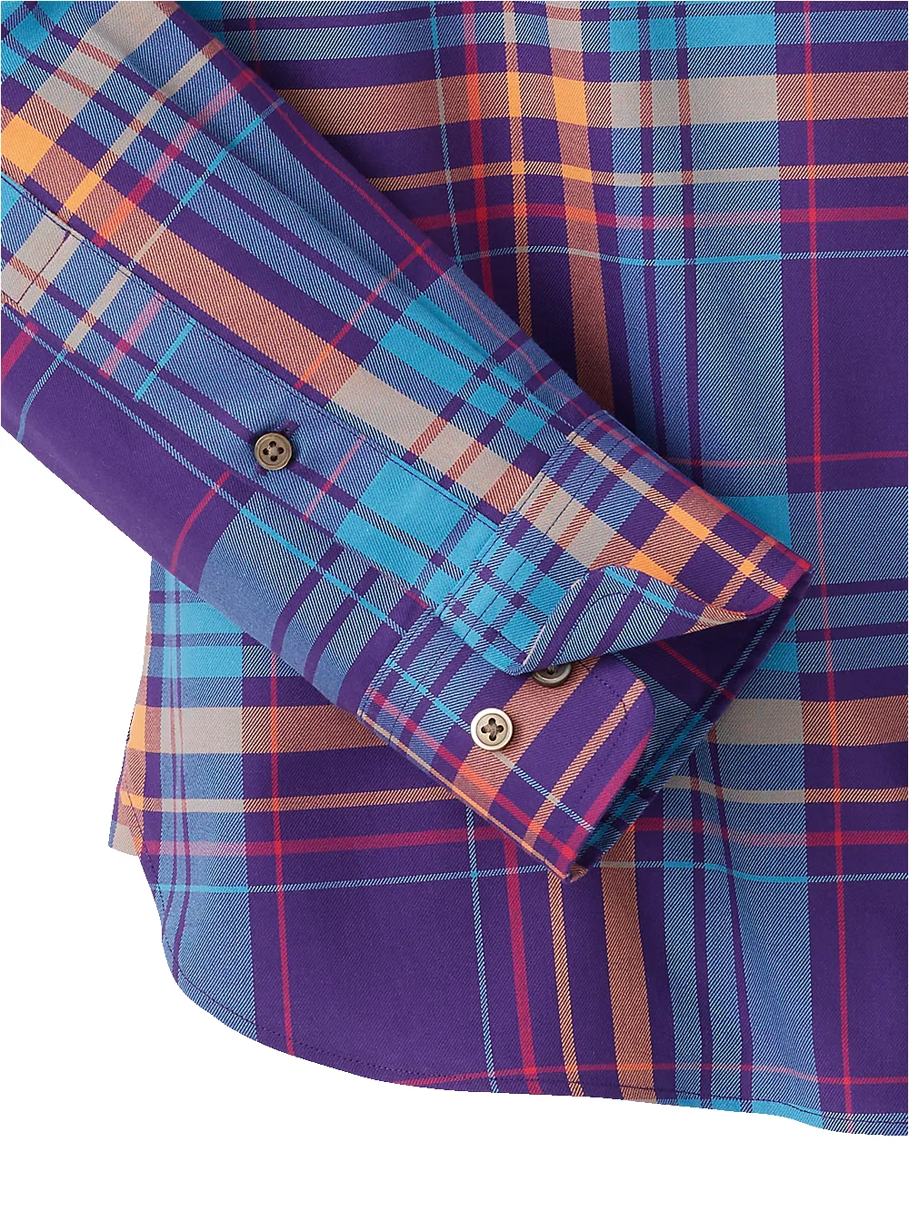 Cotton Plaid Casual Shirt - Multi sold by Paul Fredrick product image thumbnail 4