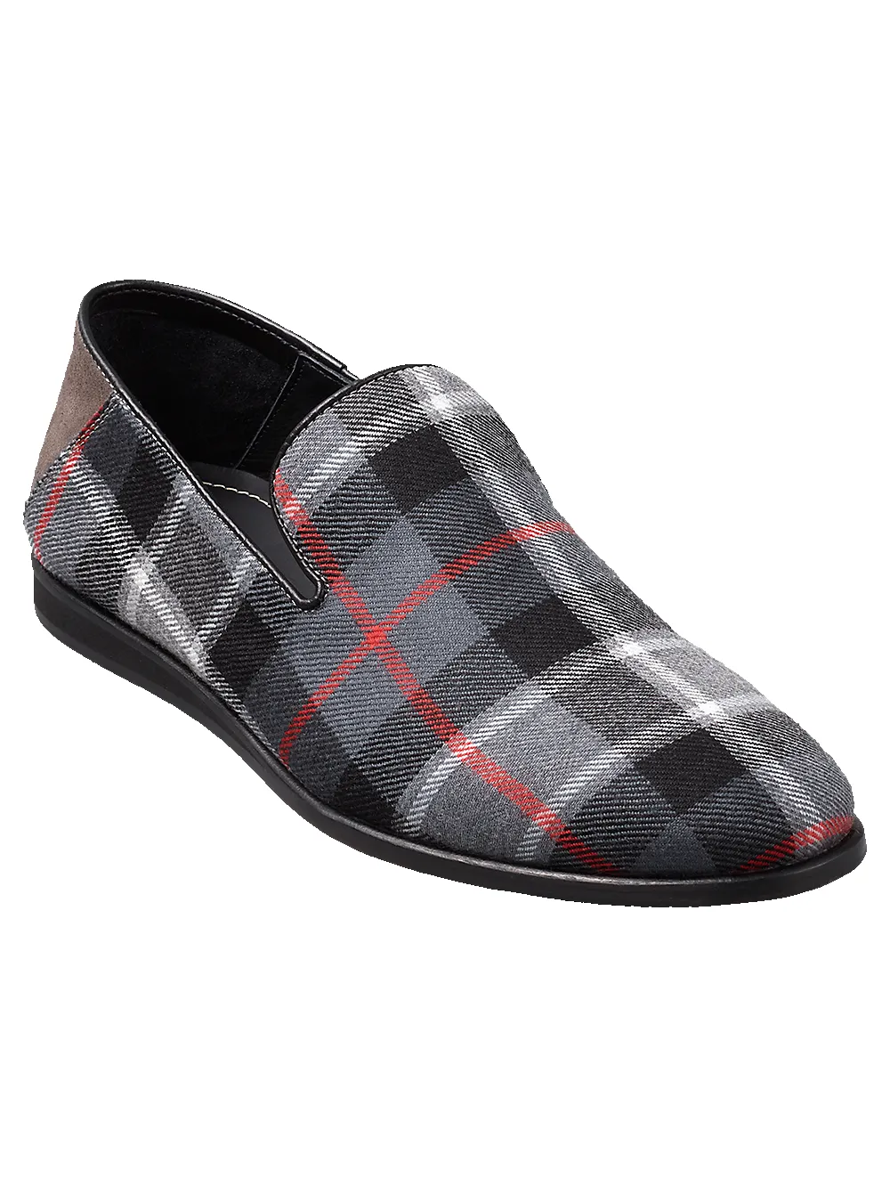 Baxter Loafer - Black Plaid sold by Paul Fredrick