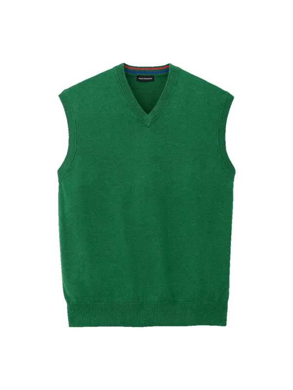 Supima Cotton Vest - Green sold by Paul Fredrick