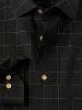 Non-Iron Cotton Windowpane Dress Shirt - Black sold by Paul Fredrick