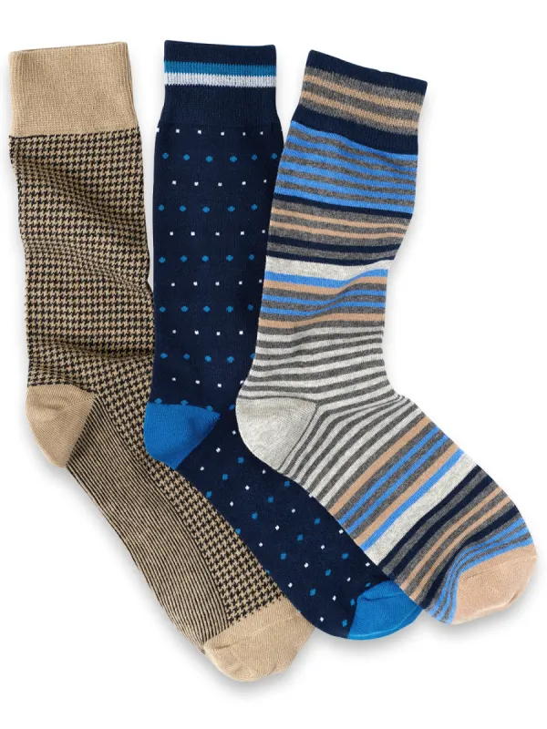 3 Pack Cotton Blend Sock sold by Paul Fredrick