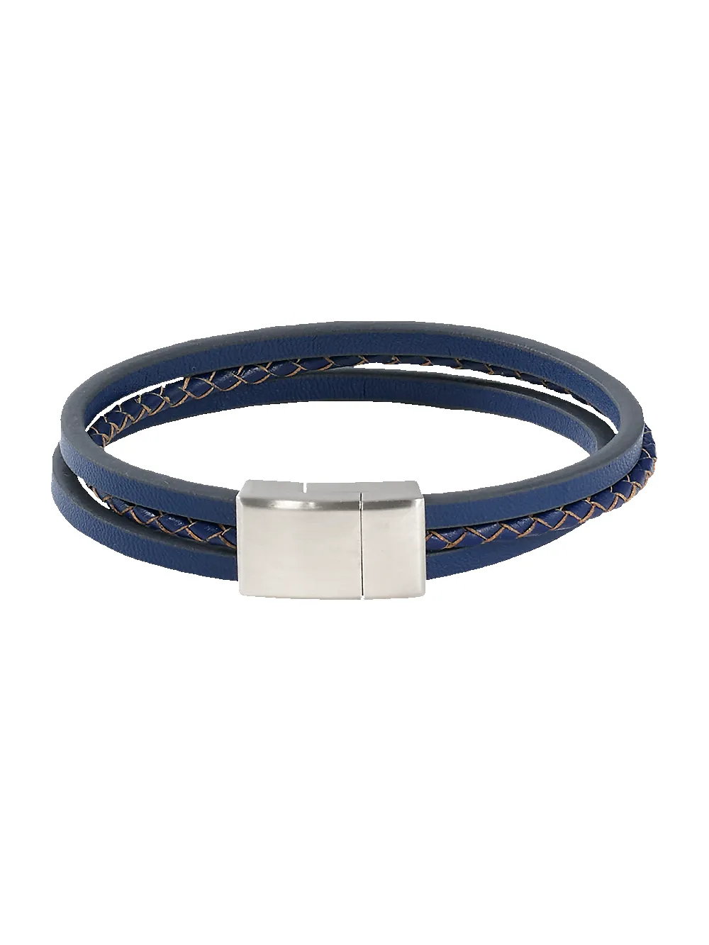 Multiple Layer Leather Bracelet - Navy sold by Paul Fredrick