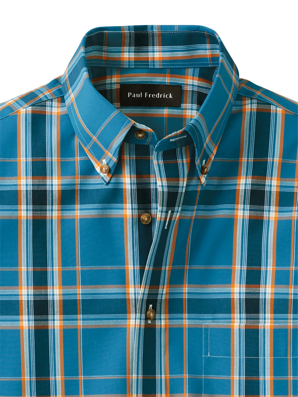 Cotton Plaid Casual Shirt sold by Paul Fredrick product image thumbnail 2