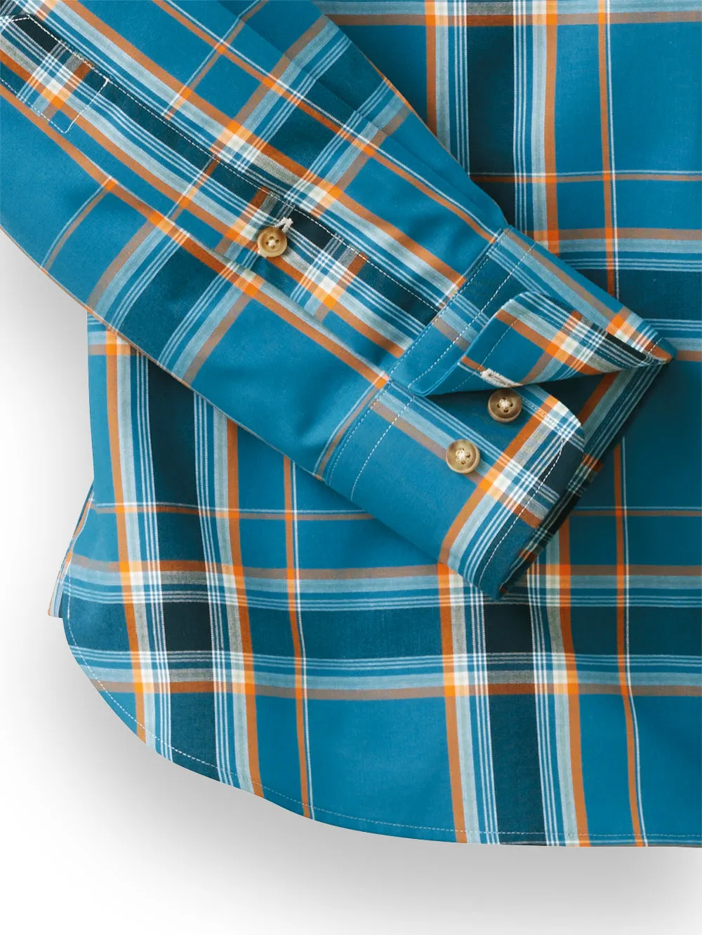 Cotton Plaid Casual Shirt sold by Paul Fredrick product image thumbnail 3