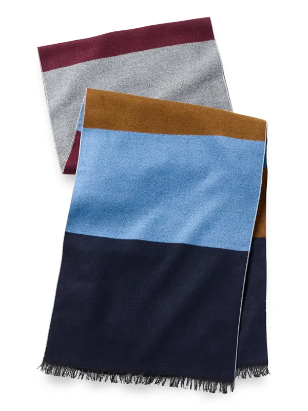 Color Block Brushed Silk Scarf sold by Paul Fredrick
