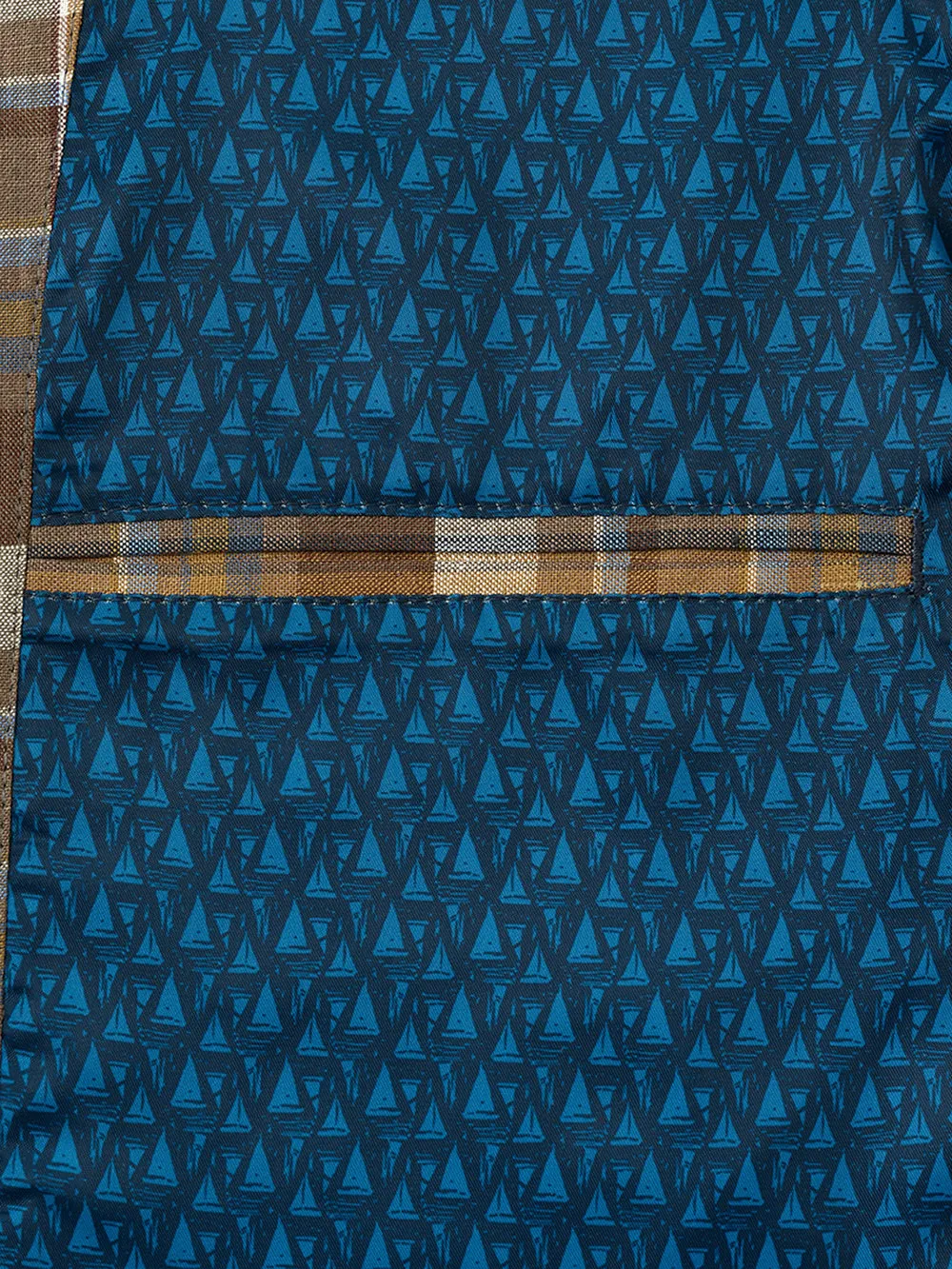 Linen Plaid Bomber Jacket sold by Paul Fredrick product image thumbnail 4