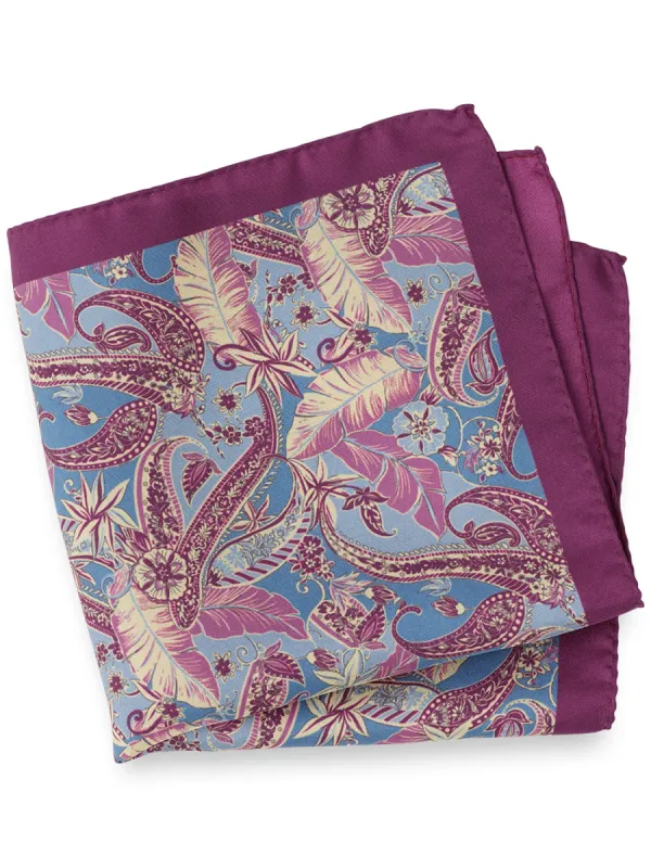 Paisley Silk Pocket Square sold by Paul Fredrick