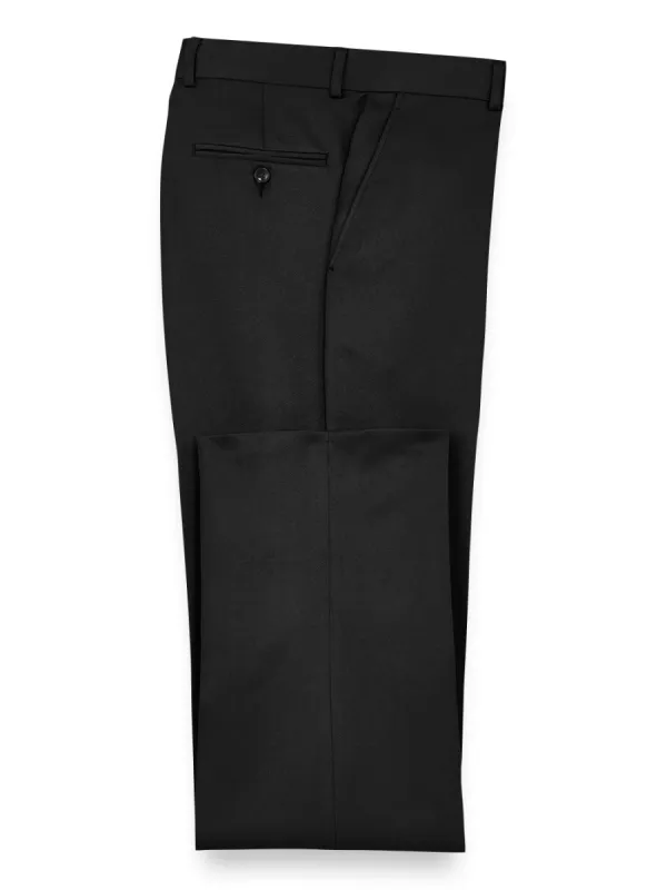 Solid Microfiber Pants - Black sold by Paul Fredrick