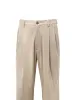 Classic Fit Cotton Stretch Twill Pants - Moss sold by Paul Fredrick