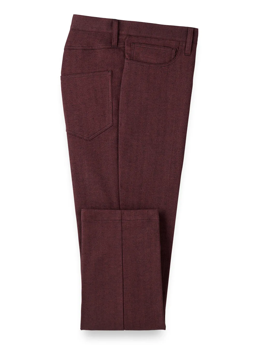 Cotton Herringbone Five Pocket Pants | Clearance sold by Paul Fredrick