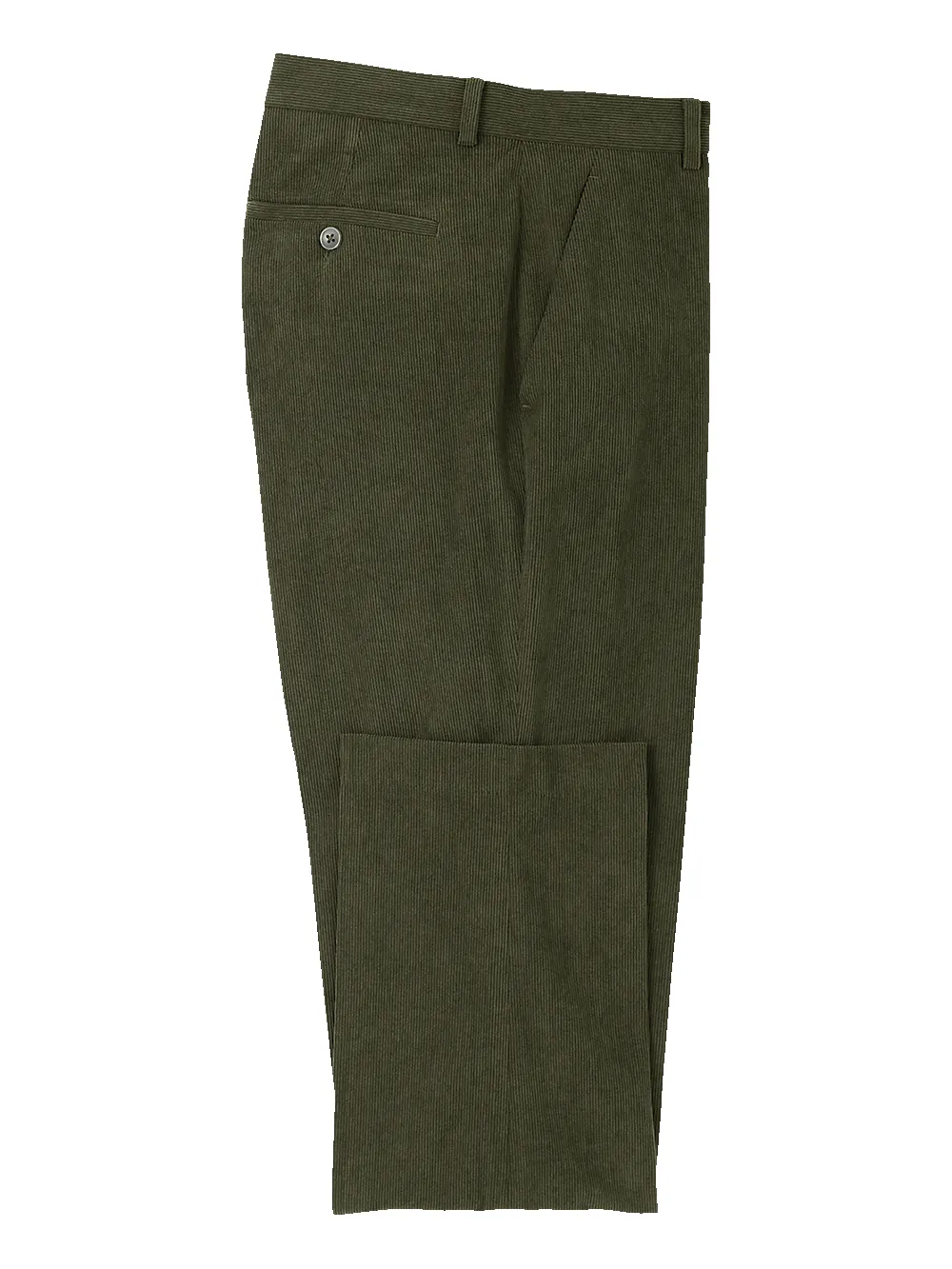 Corduroy Flat Front Pants - Sage sold by Paul Fredrick