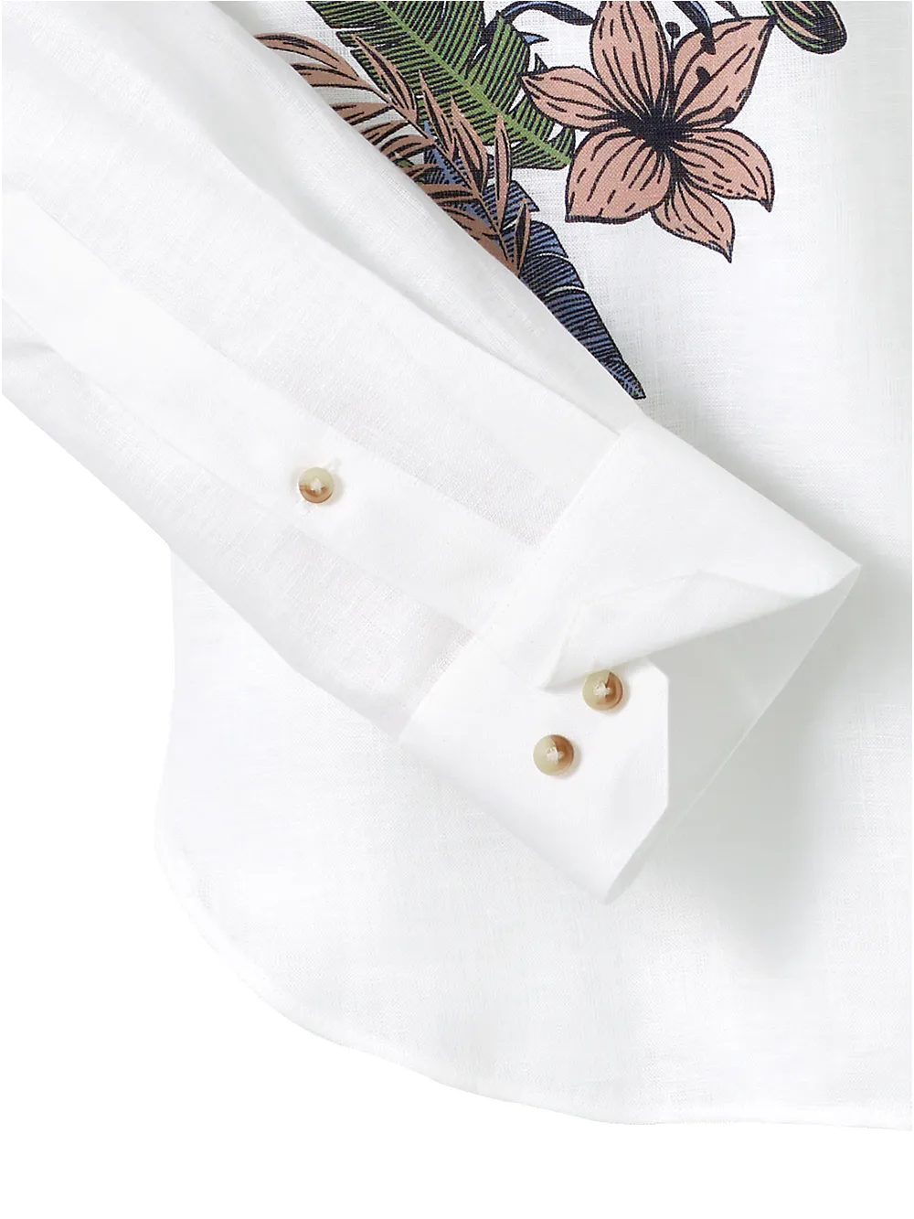 Linen Print Panel Casual Shirt - Multi sold by Paul Fredrick product image thumbnail 4