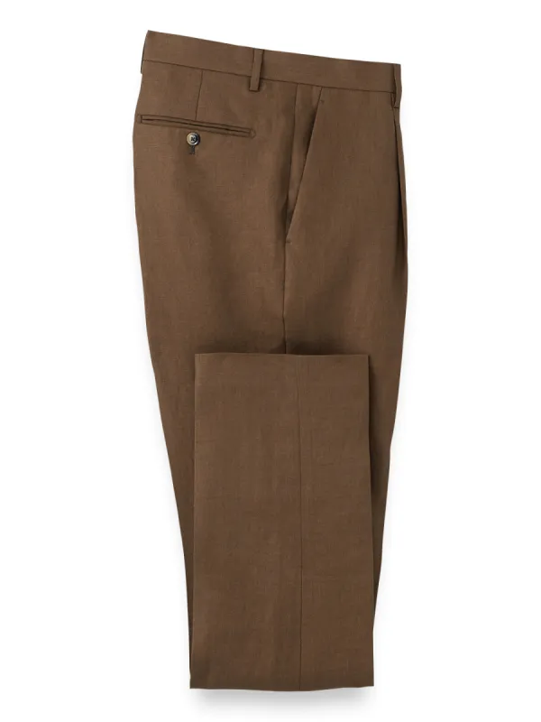 Linen Single Pleat Pants sold by Paul Fredrick