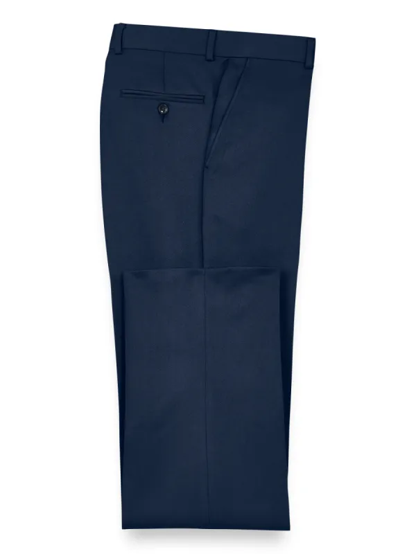 Solid Microfiber Pants - Navy sold by Paul Fredrick