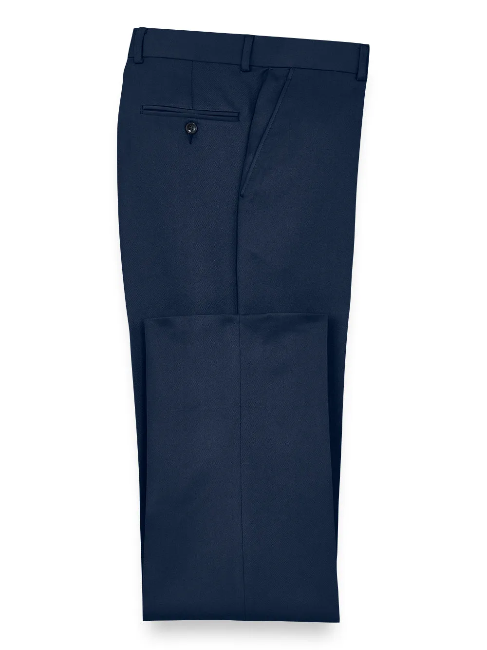 Solid Microfiber Pants - Navy sold by Paul Fredrick
