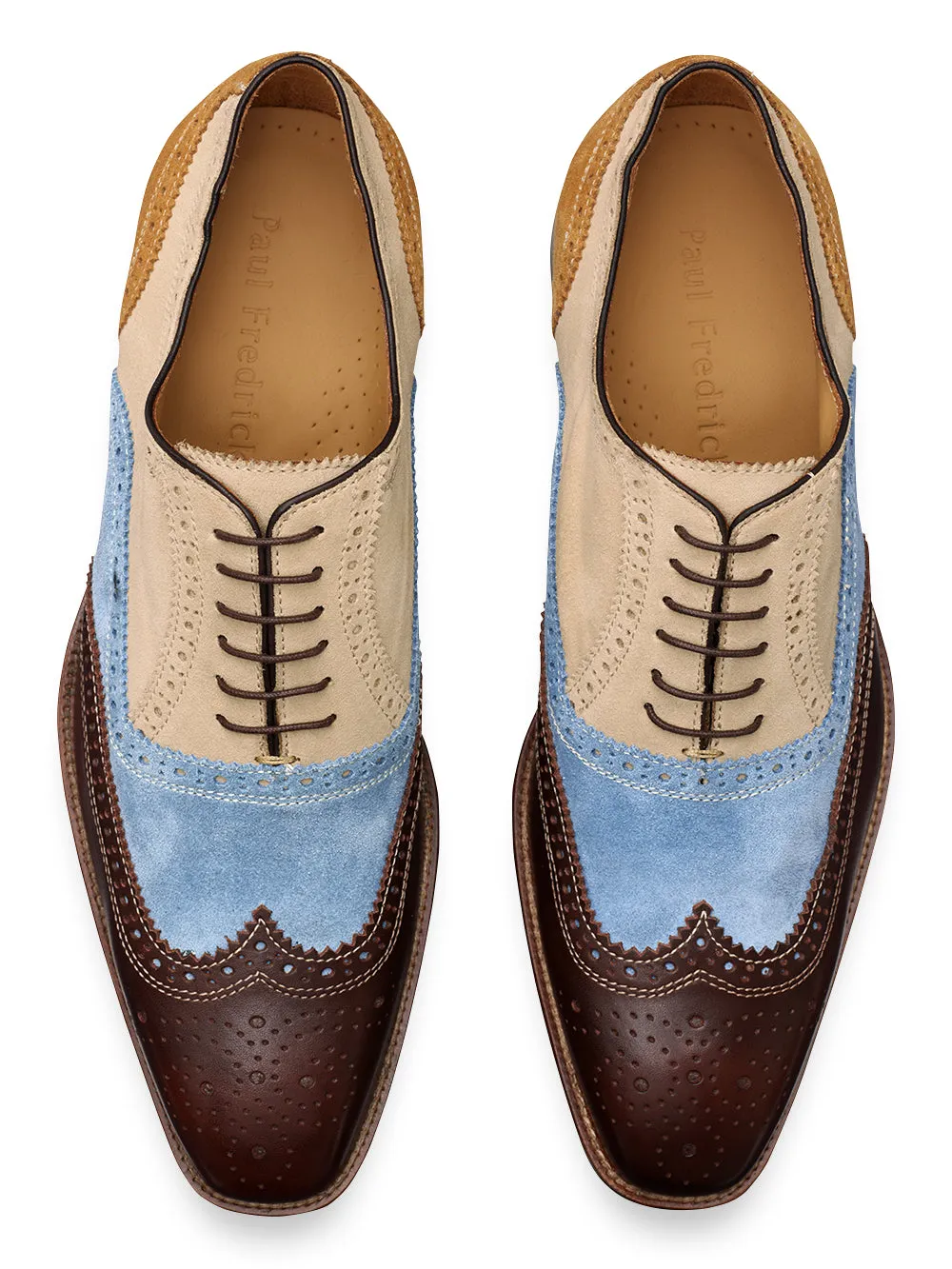 Chad Tri Tone Oxford - Brown Multi sold by Paul Fredrick product image thumbnail 3