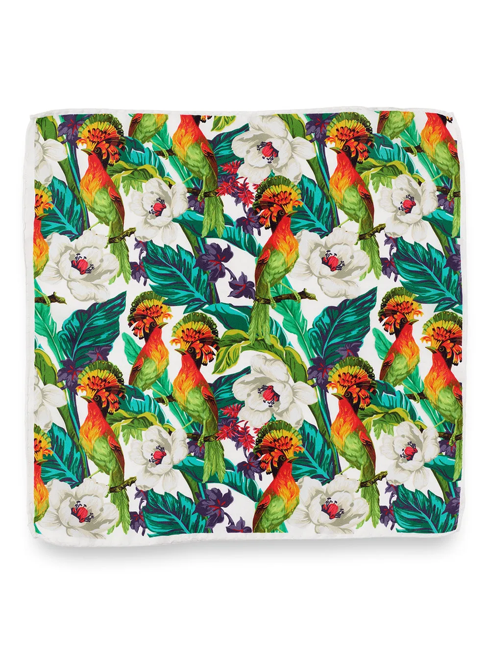 Tropical Silk Pocket Square sold by Paul Fredrick product image thumbnail 2