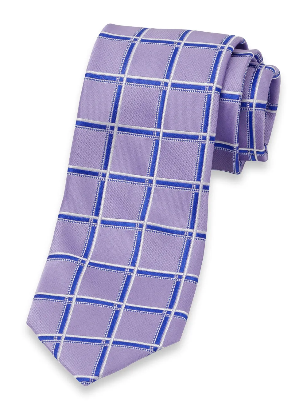 Windowpane Woven Silk Tie sold by Paul Fredrick
