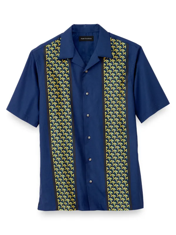 Cotton Geometric Print Casual Shirt sold by Paul Fredrick