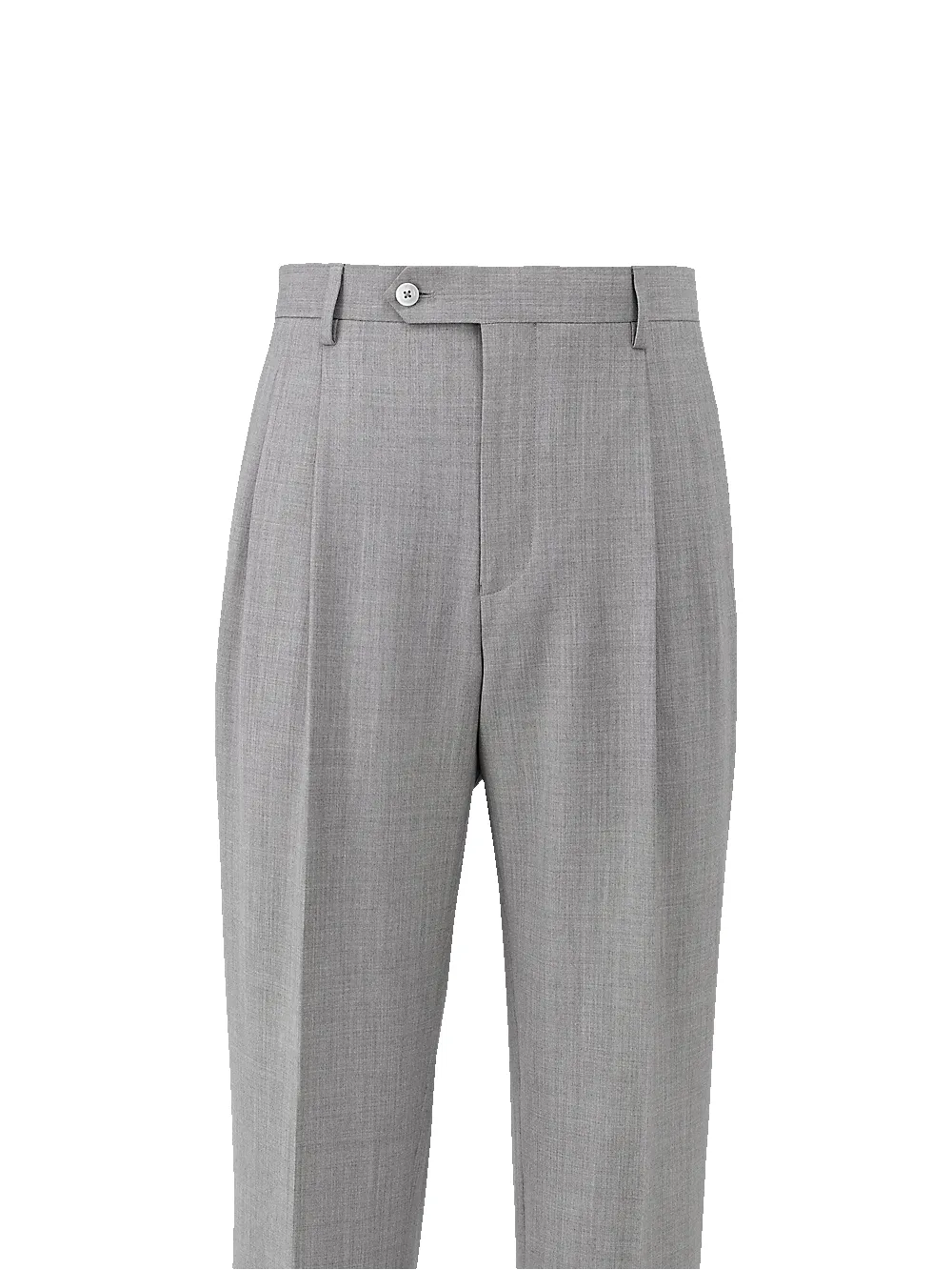 Wool Stretch Bengaline Suit Pants - Light Grey sold by Paul Fredrick product image thumbnail 5
