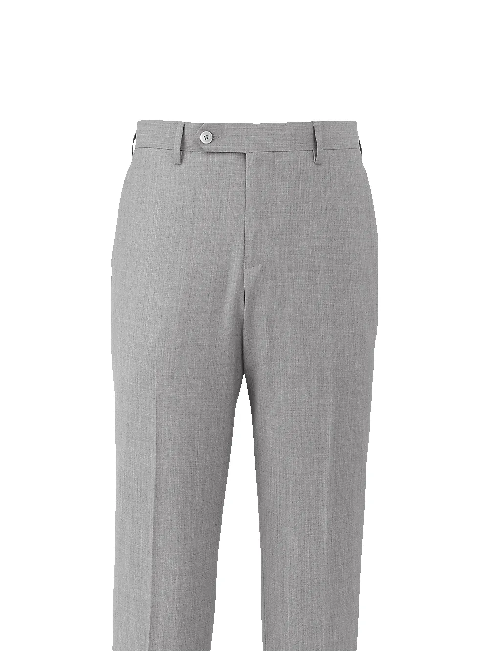 Wool Stretch Bengaline Suit Pants - Light Grey sold by Paul Fredrick product image thumbnail 2