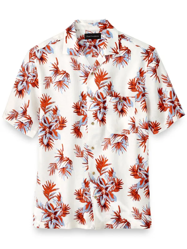 Linen Floral Print Casual Shirt sold by Paul Fredrick