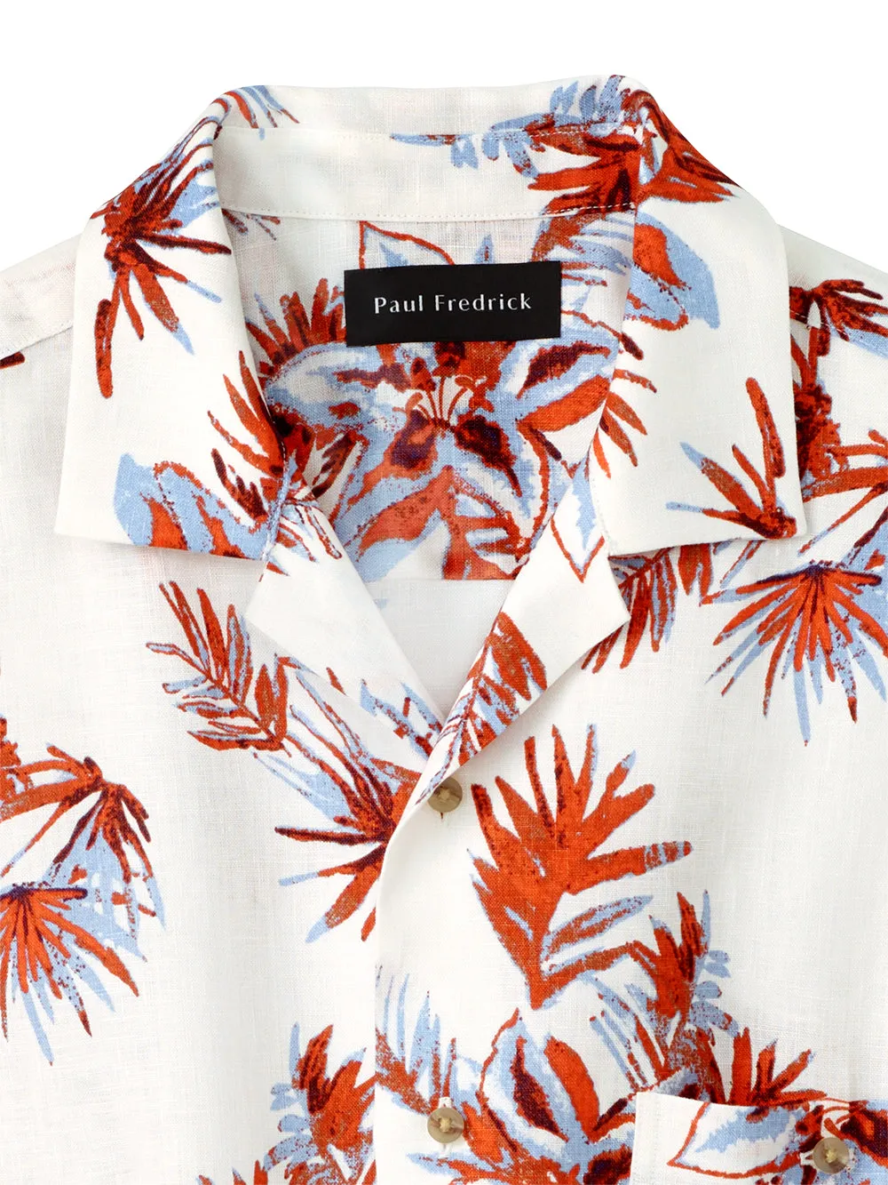 Linen Floral Print Casual Shirt sold by Paul Fredrick product image thumbnail 2