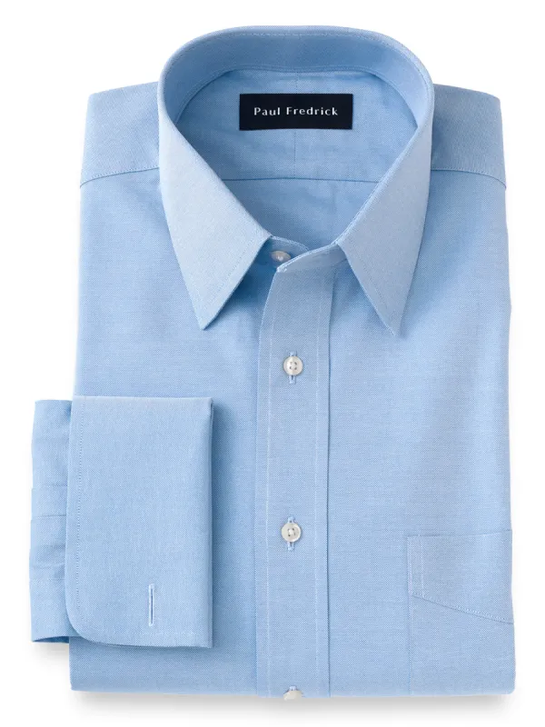 Superfine Egyptian Cotton Solid Straight Collar French Cuff Dress Shirt� - Blue sold by Paul Fredrick