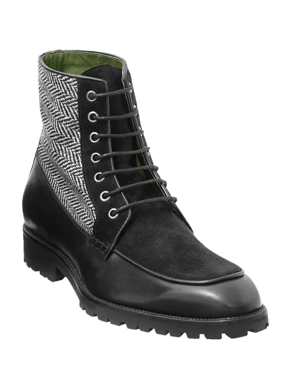 Duncan Lace Up Boot - Black sold by Paul Fredrick