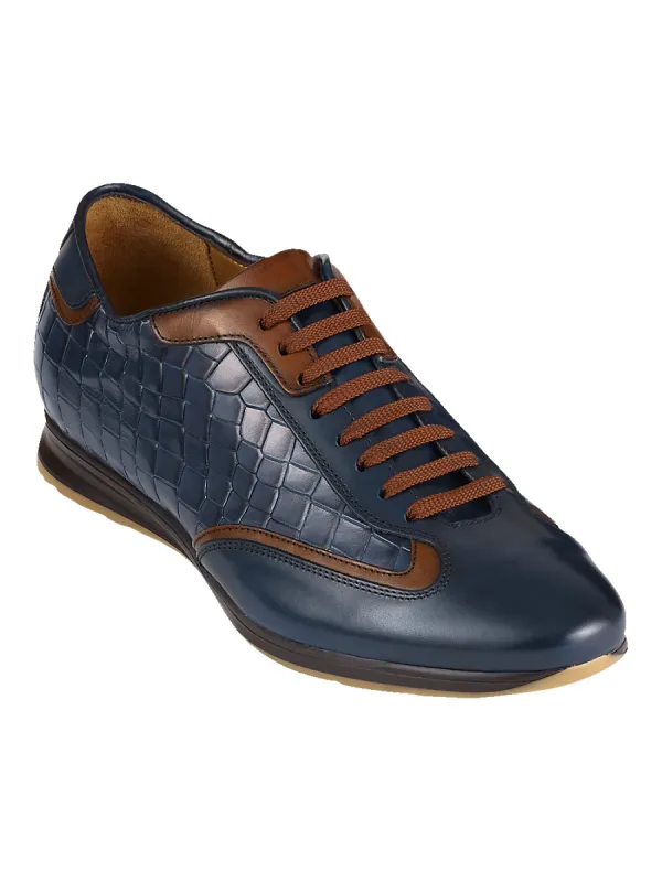 Nash Sneaker - Navy/tan sold by Paul Fredrick