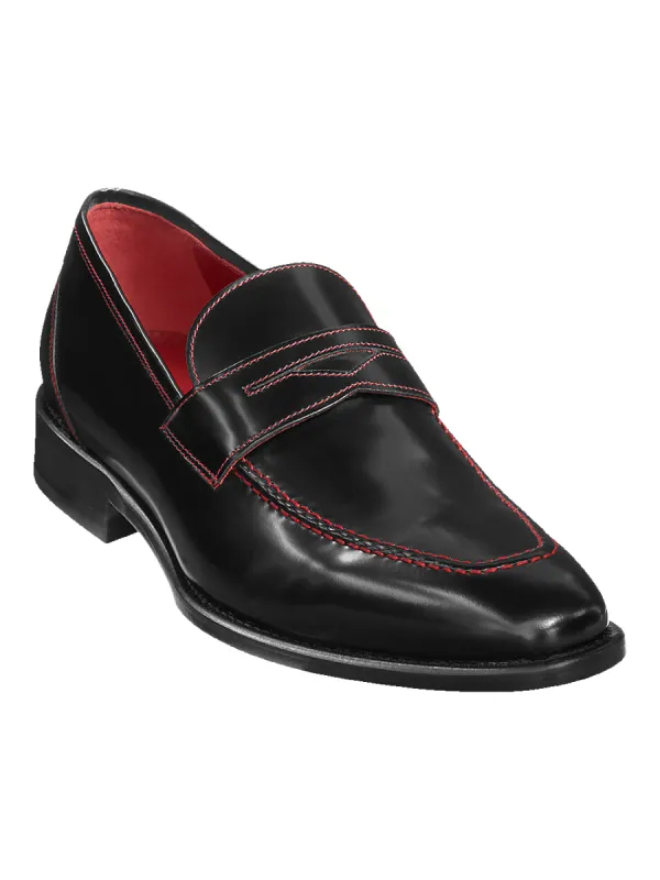 Cooper Penny Loafer - Black sold by Paul Fredrick