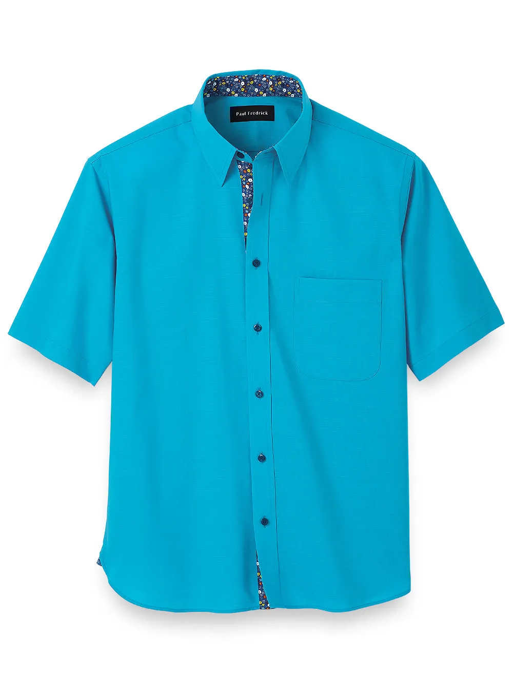 Cotton Solid Casual Shirt With Contrast Trim sold by Paul Fredrick