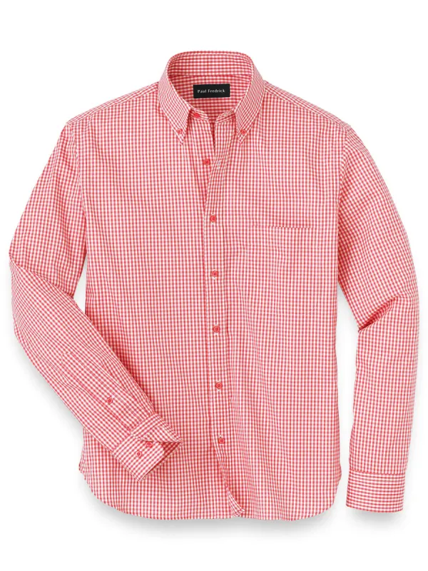 Cotton Gingham Casual Shirt sold by Paul Fredrick