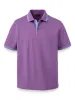 Mercerized Cotton Pique Three Button Polo sold by Paul Fredrick