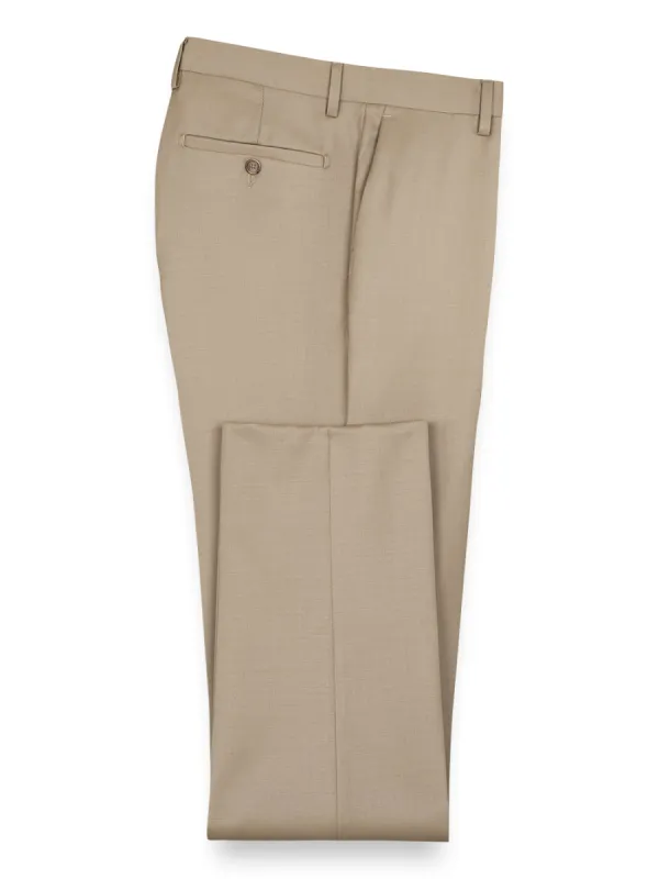 Wool Gabardine Flat Front Pants sold by Paul Fredrick