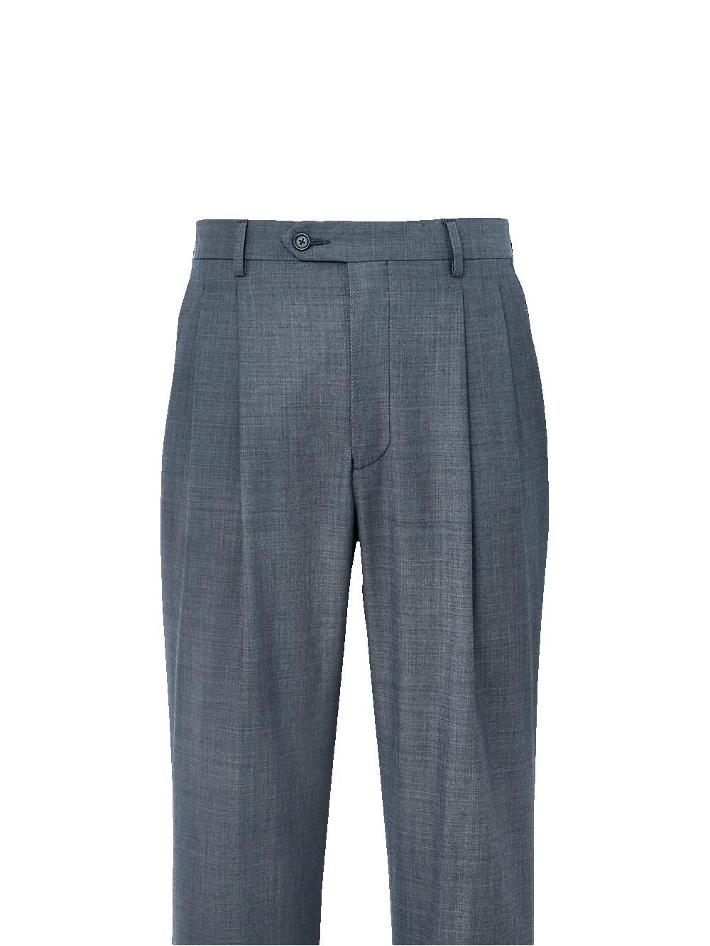 Wool Sharkskin Pants - Grey sold by Paul Fredrick product image thumbnail 5