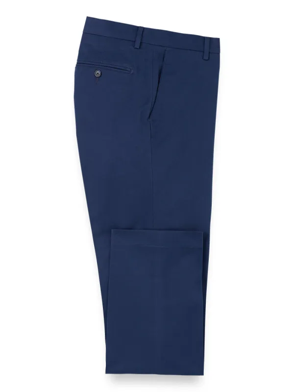 Cotton Stretch Twill Pants - Bright Navy sold by Paul Fredrick