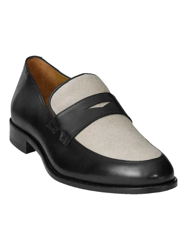 Clarke Penny Loafer - Black sold by Paul Fredrick