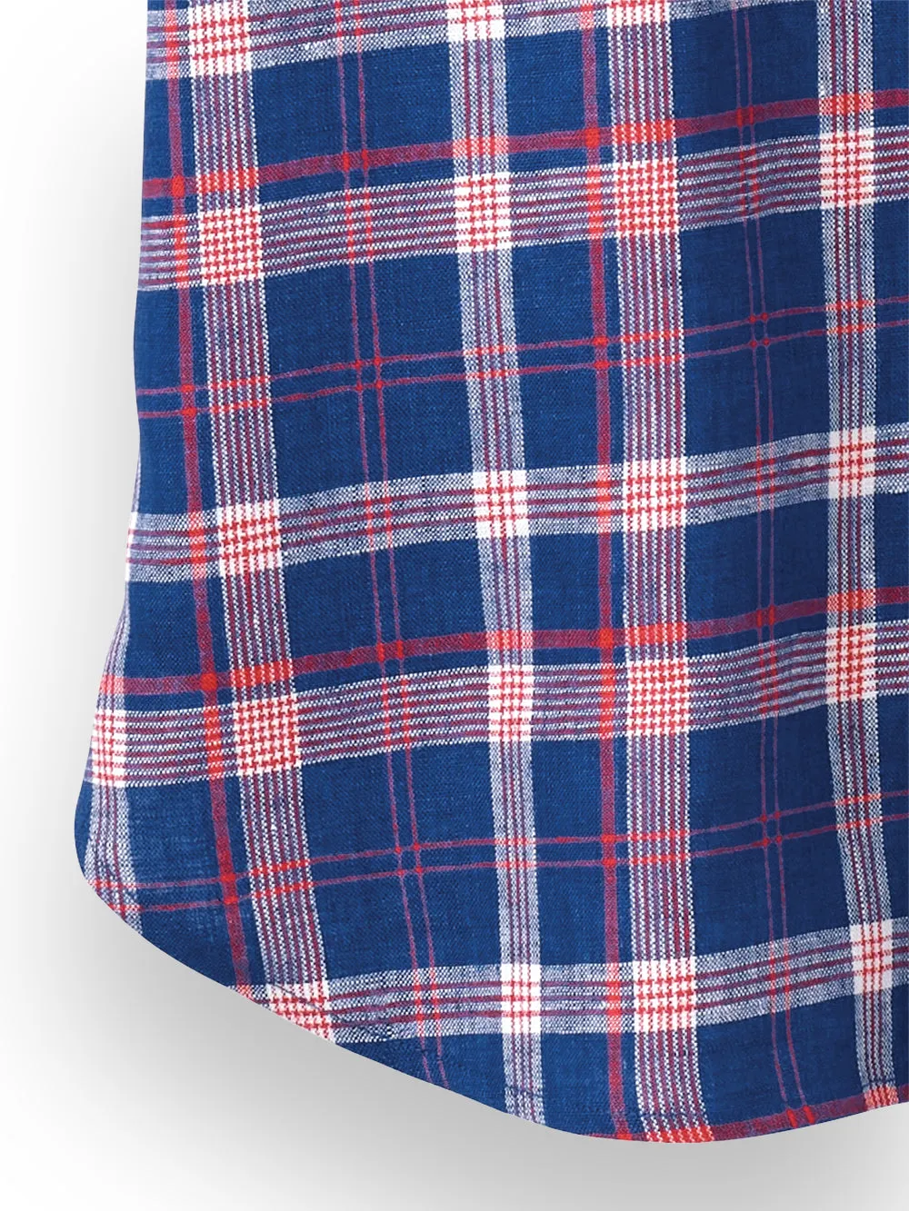 Linen Plaid Casual Shirt sold by Paul Fredrick product image thumbnail 3