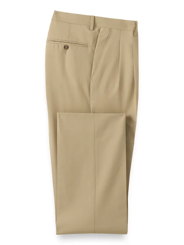 Tropical Weight Wool Pants - Tan sold by Paul Fredrick