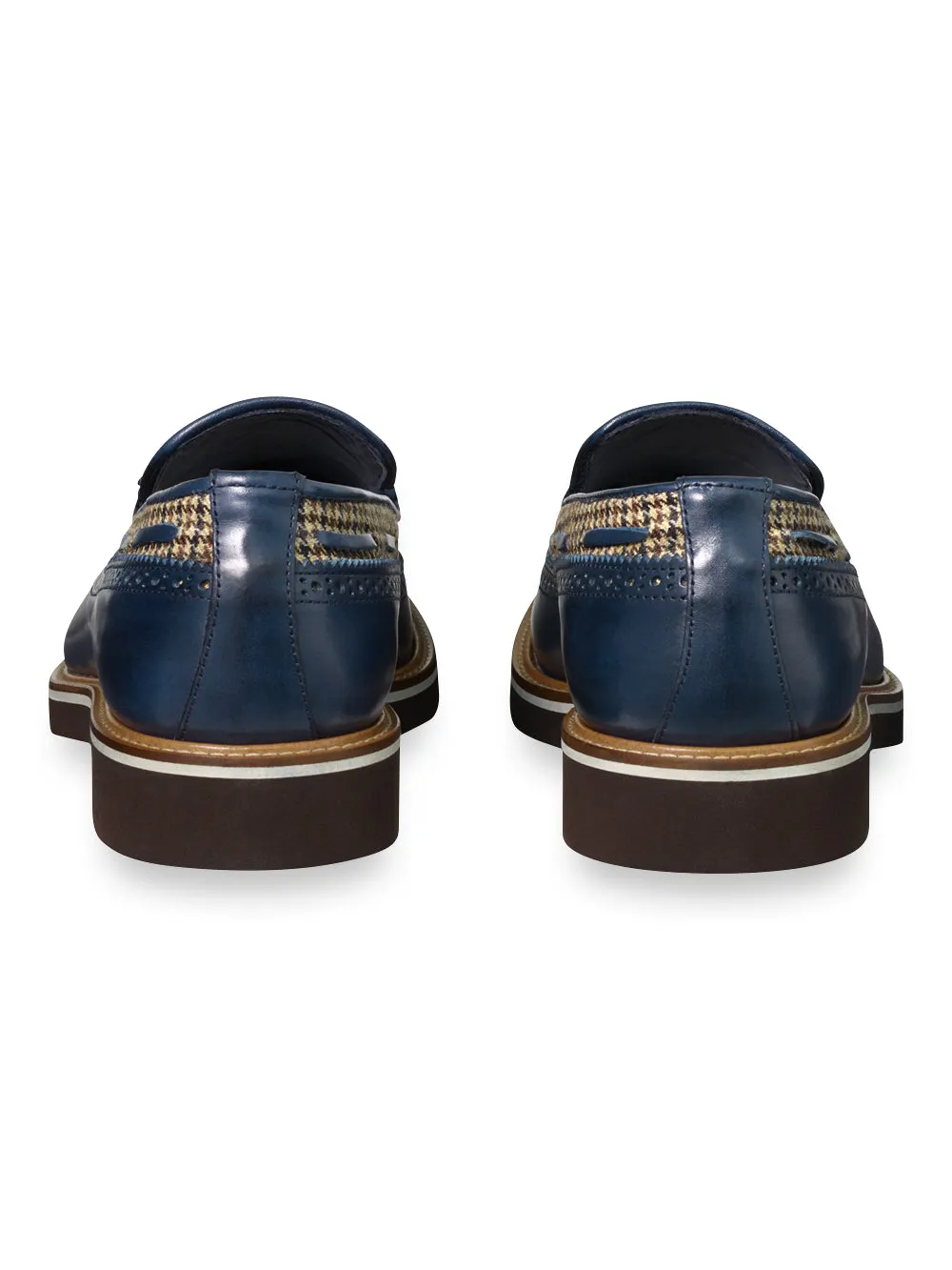 Hampden Tassel Loafer - Navy Multi sold by Paul Fredrick product image thumbnail 4