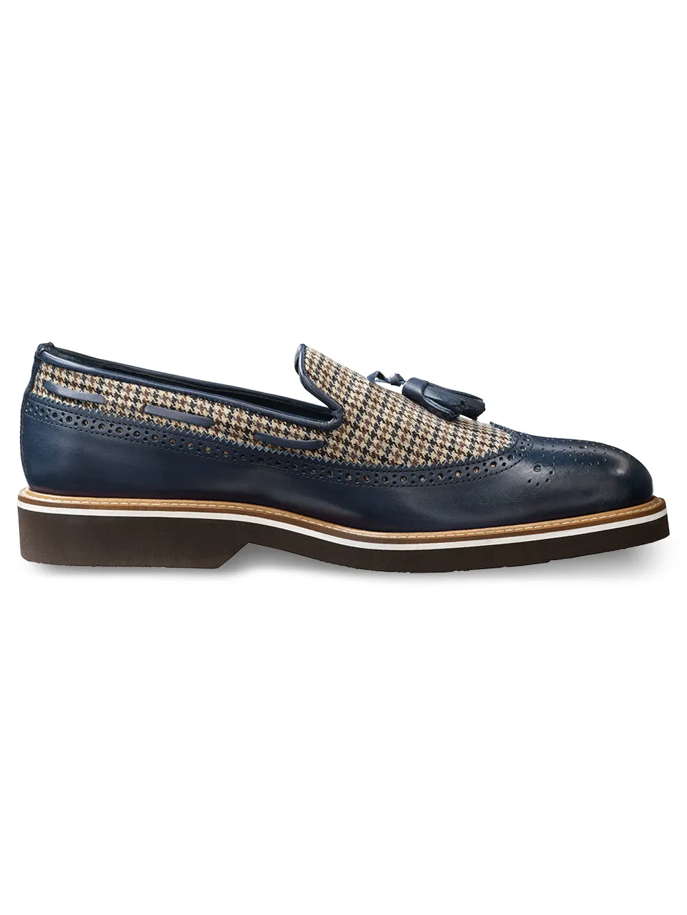 Hampden Tassel Loafer - Navy Multi sold by Paul Fredrick product image thumbnail 2