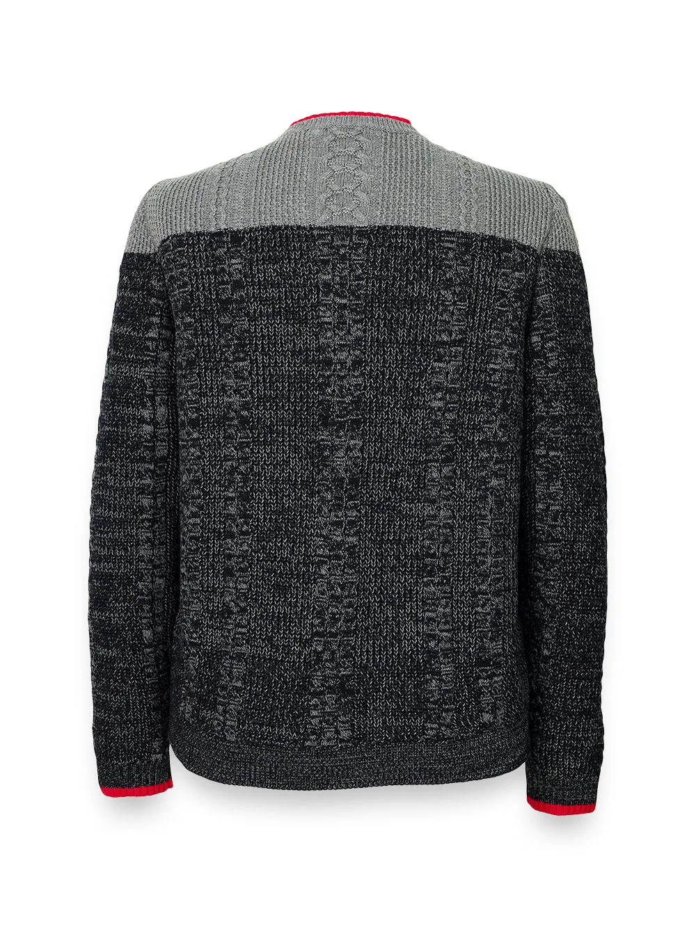 Cotton Cable Crew Neck Sweater sold by Paul Fredrick product image thumbnail 2