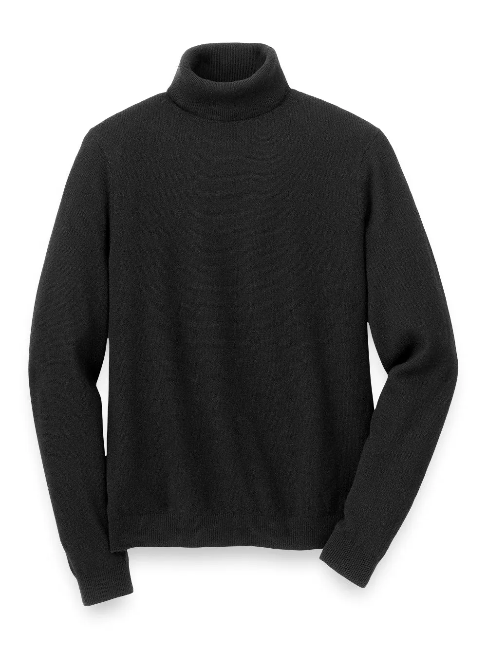 Cashmere Turtleneck Sweater - Black sold by Paul Fredrick