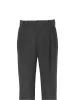 Corduroy Pleated Pants - Black sold by Paul Fredrick