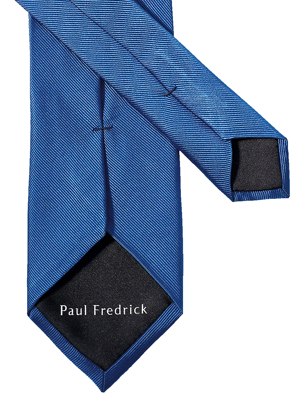 Solid Twill Woven Silk Tie - White sold by Paul Fredrick product image thumbnail 3